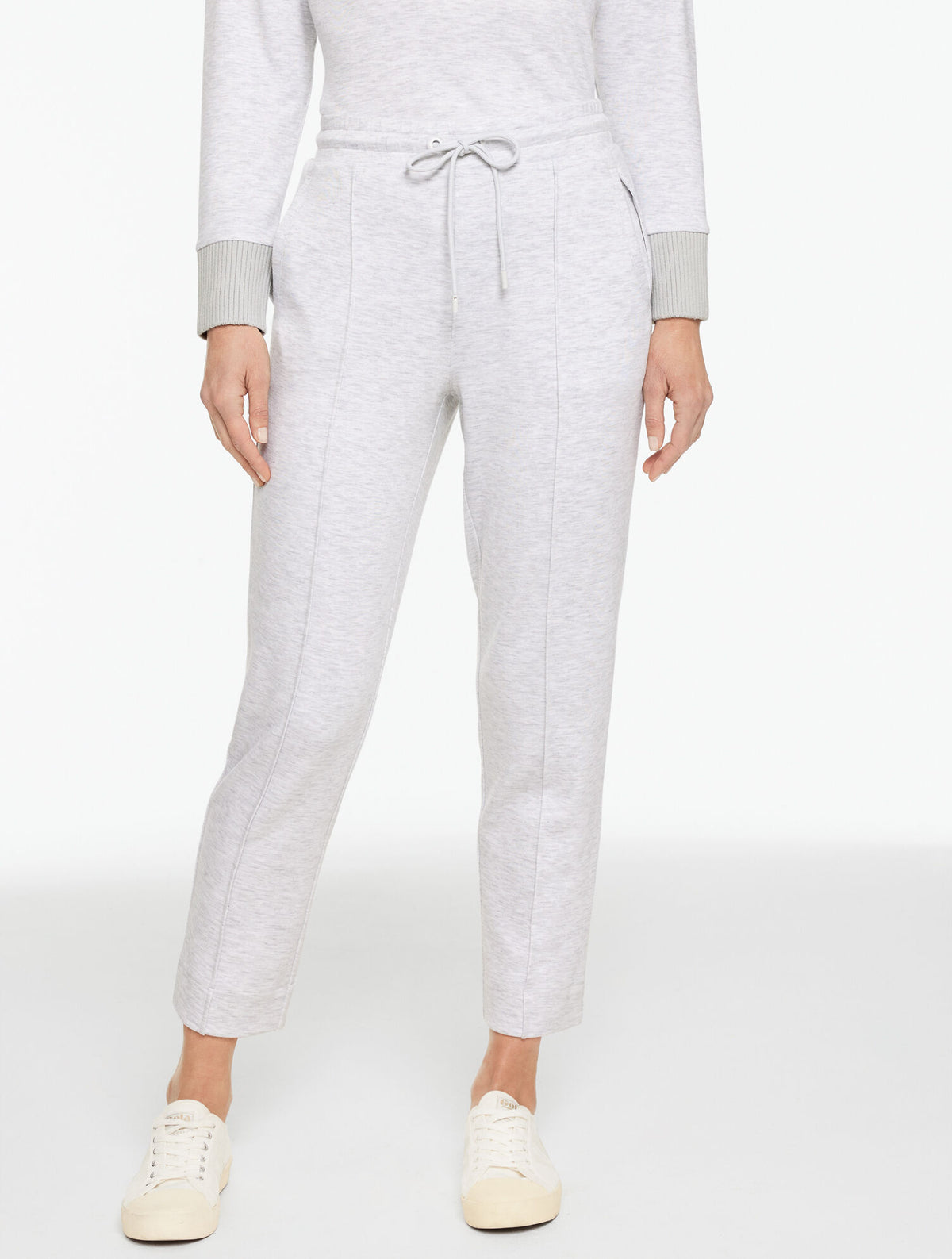 Talbots AIRKNIT STRETCH TAPERED LEG PANTS - HEATHERED