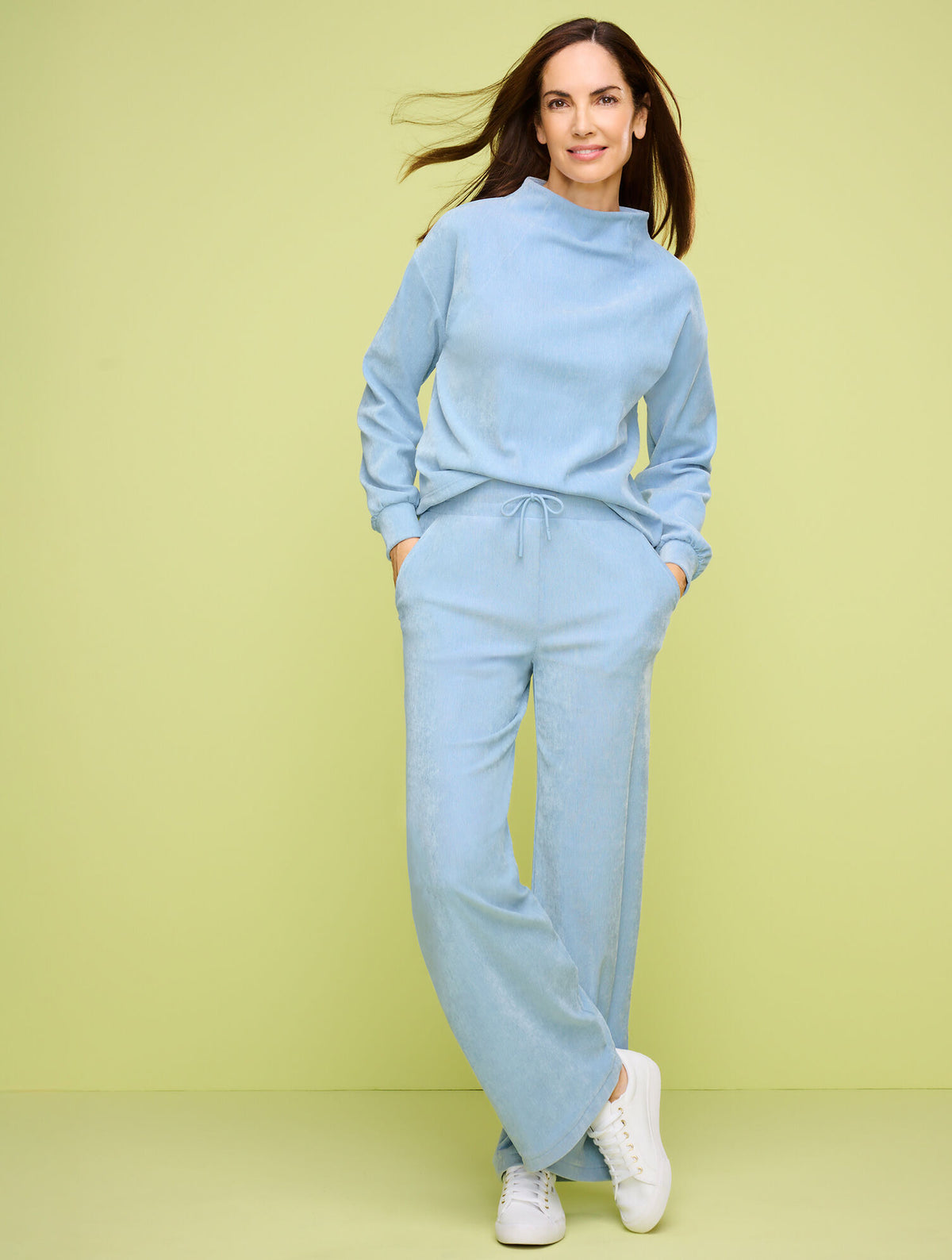 Talbots VELOUR WIDE LEG PANTS