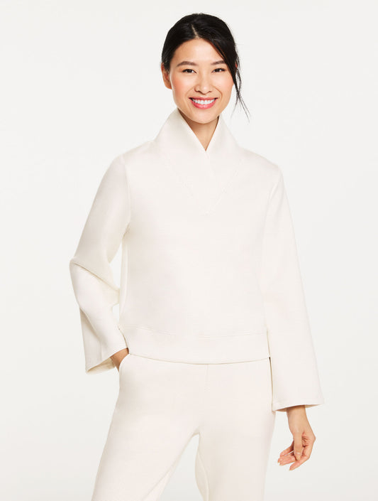 Talbots AIRKNIT STRETCH MESH V-NECK PULLOVER