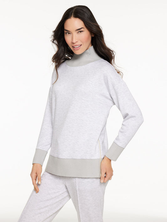 Talbots AIRKNIT STRETCH TURTLENECK TUNIC PULLOVER