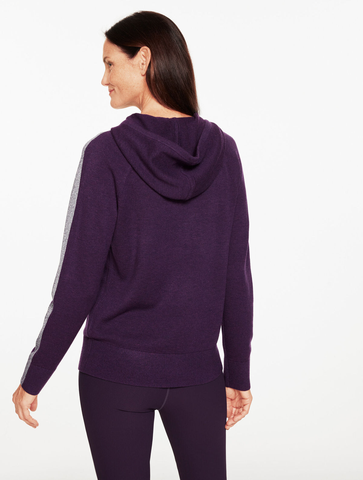 Talbots METALLIC HOODED SWEATER
