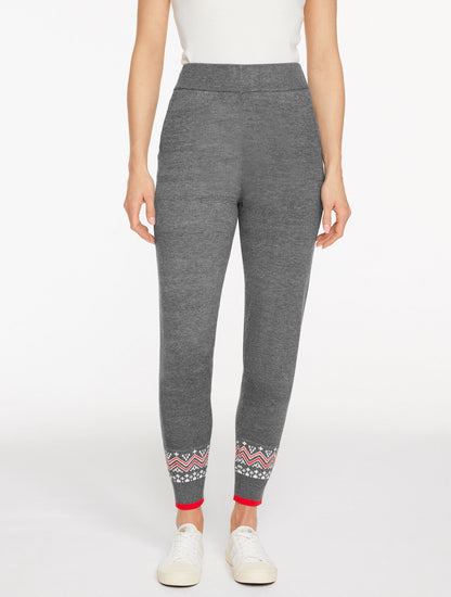 Talbots SWEATER JOGGERS - NORDIC FAIR ISLE
