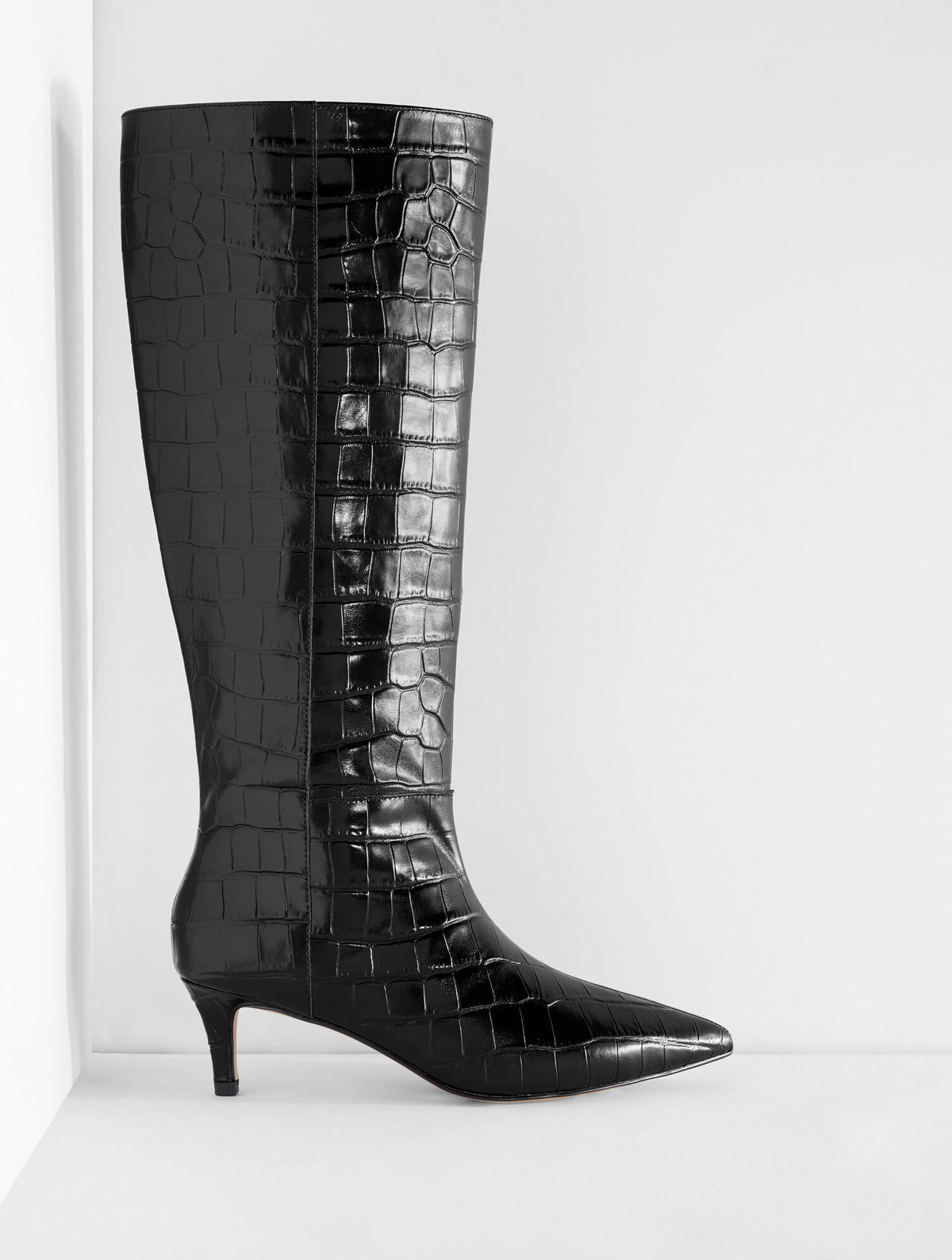 Talbots KAIT CROC EMBOSSED TALL BOOTS