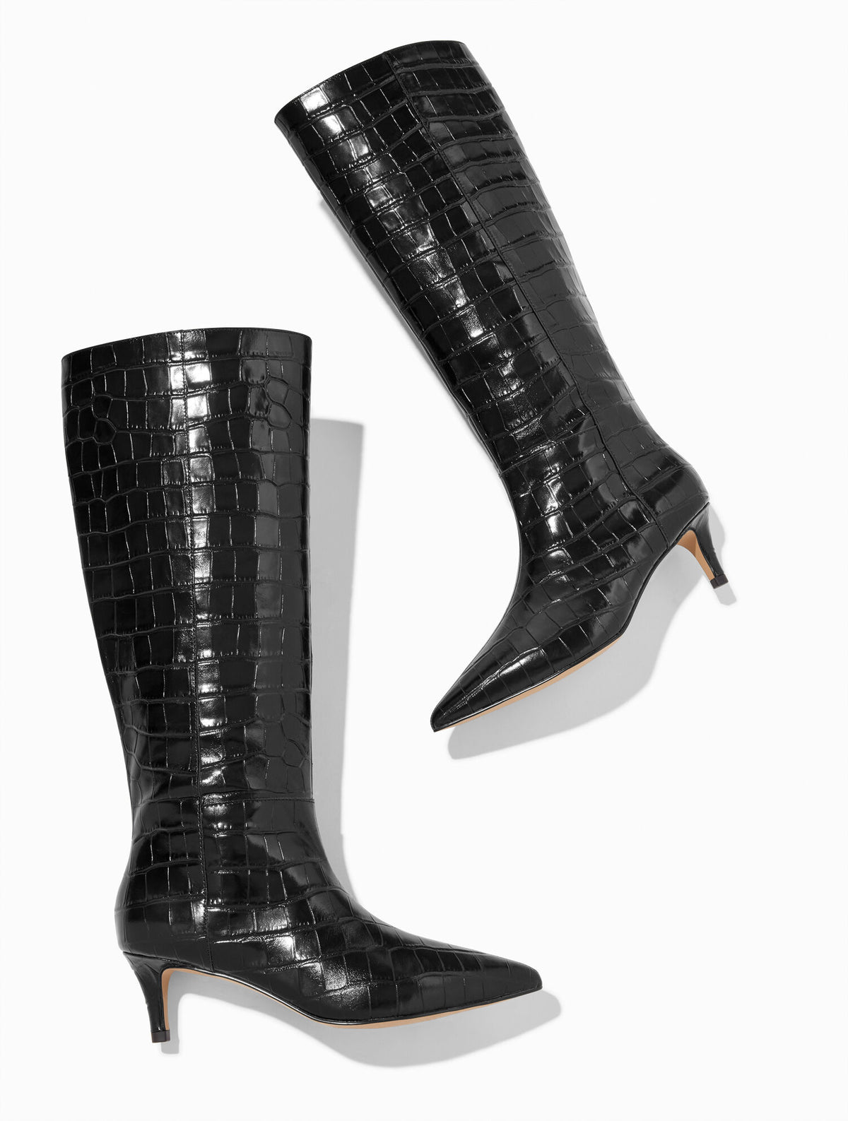 Talbots KAIT CROC EMBOSSED TALL BOOTS