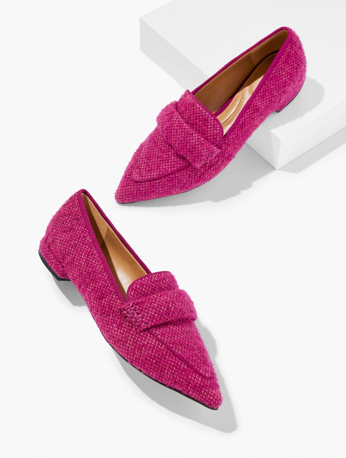 Talbots SCARLET TWEED POINTED TOE LOAFERS