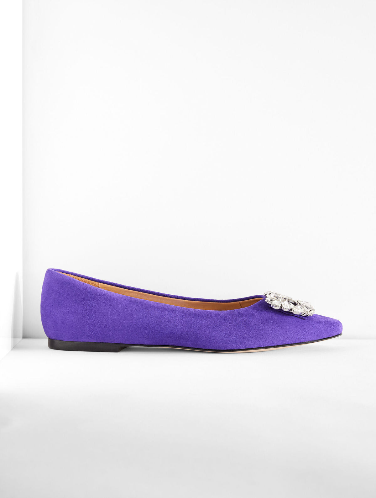 Talbots WHITLEY CRYSTAL SUEDE FLAT