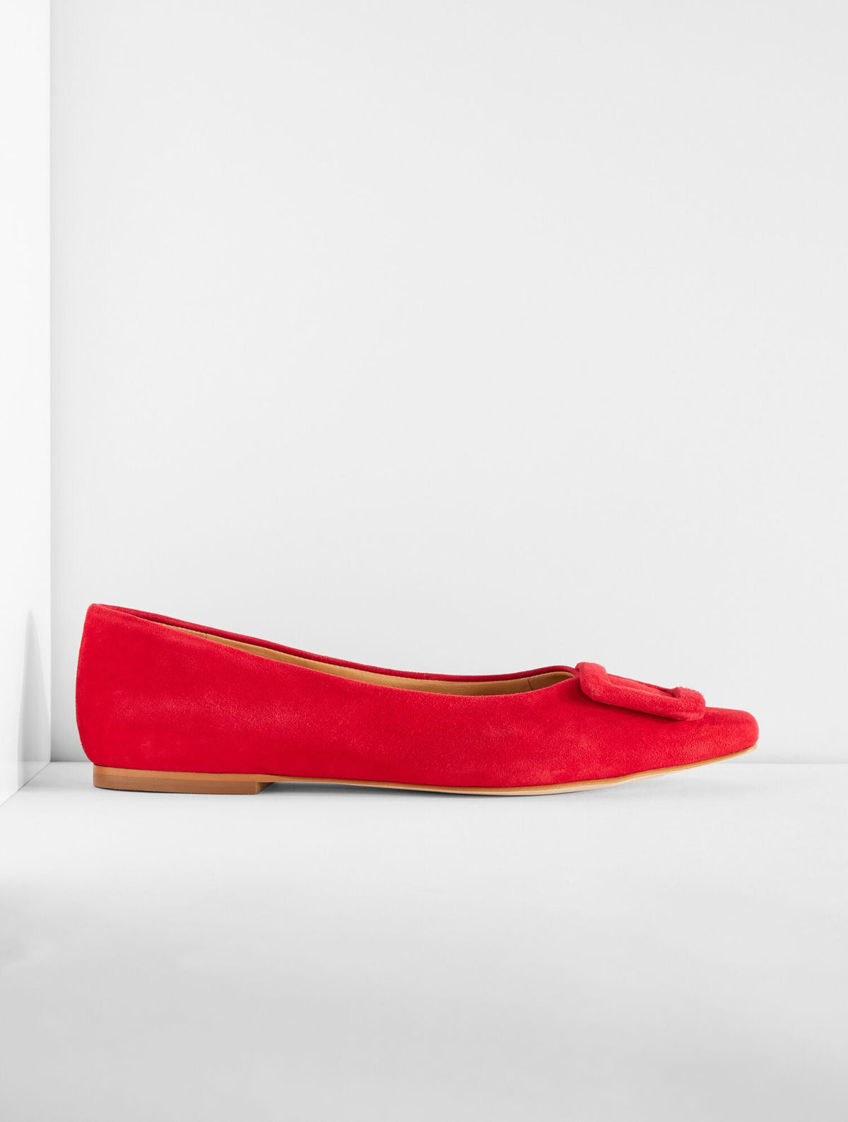Talbots WHITLEY BUCKLE SUEDE FLATS