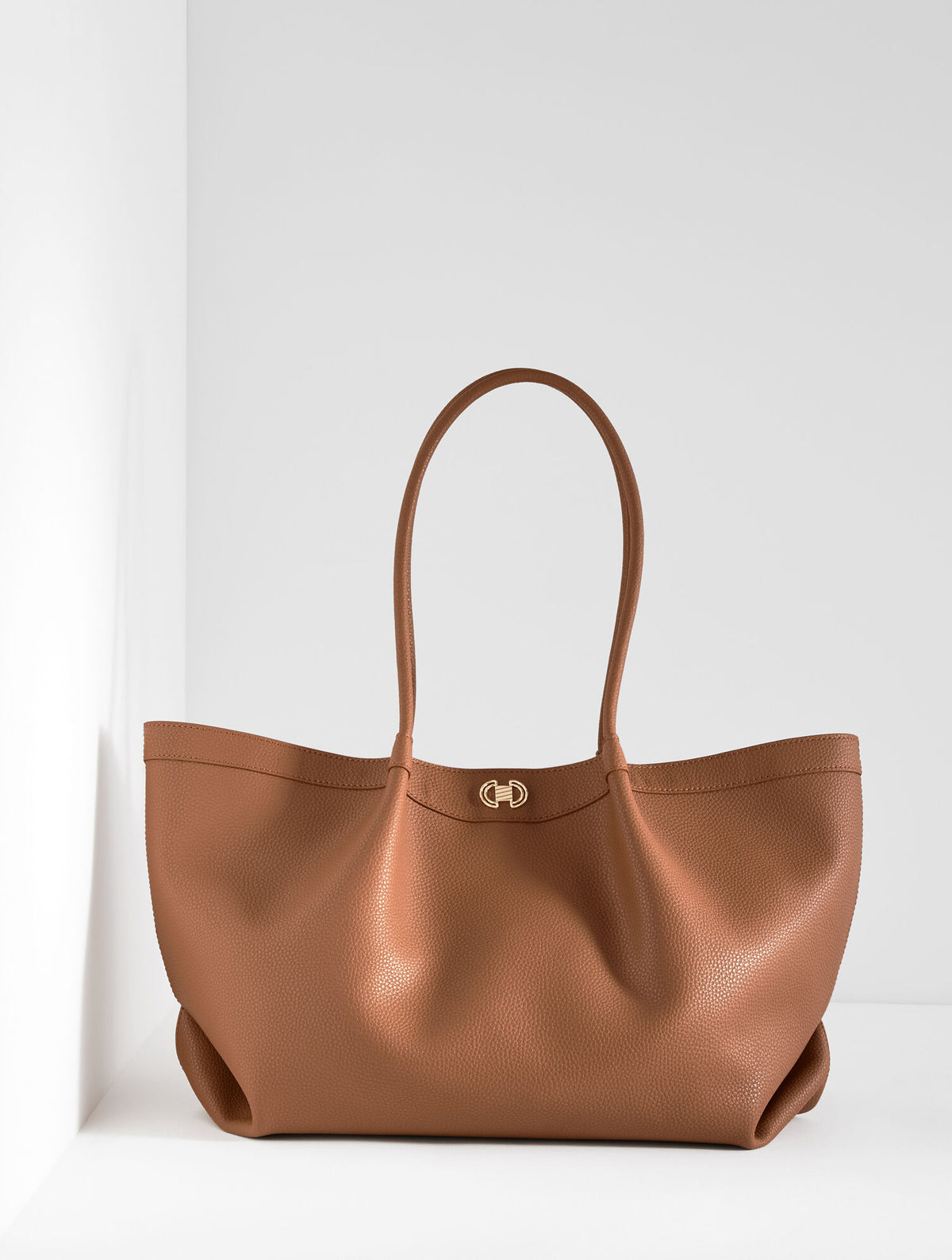 Talbots KATHARINE PEBBLE LEATHER TOTE