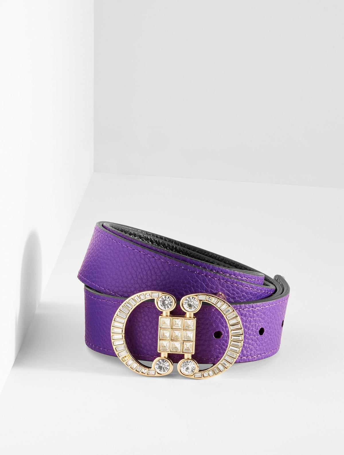 Talbots REVERSIBLE CRYSTAL PEBBLE LEATHER BELT