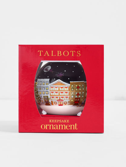 Talbots SANTA IN THE CITY ORNAMENT