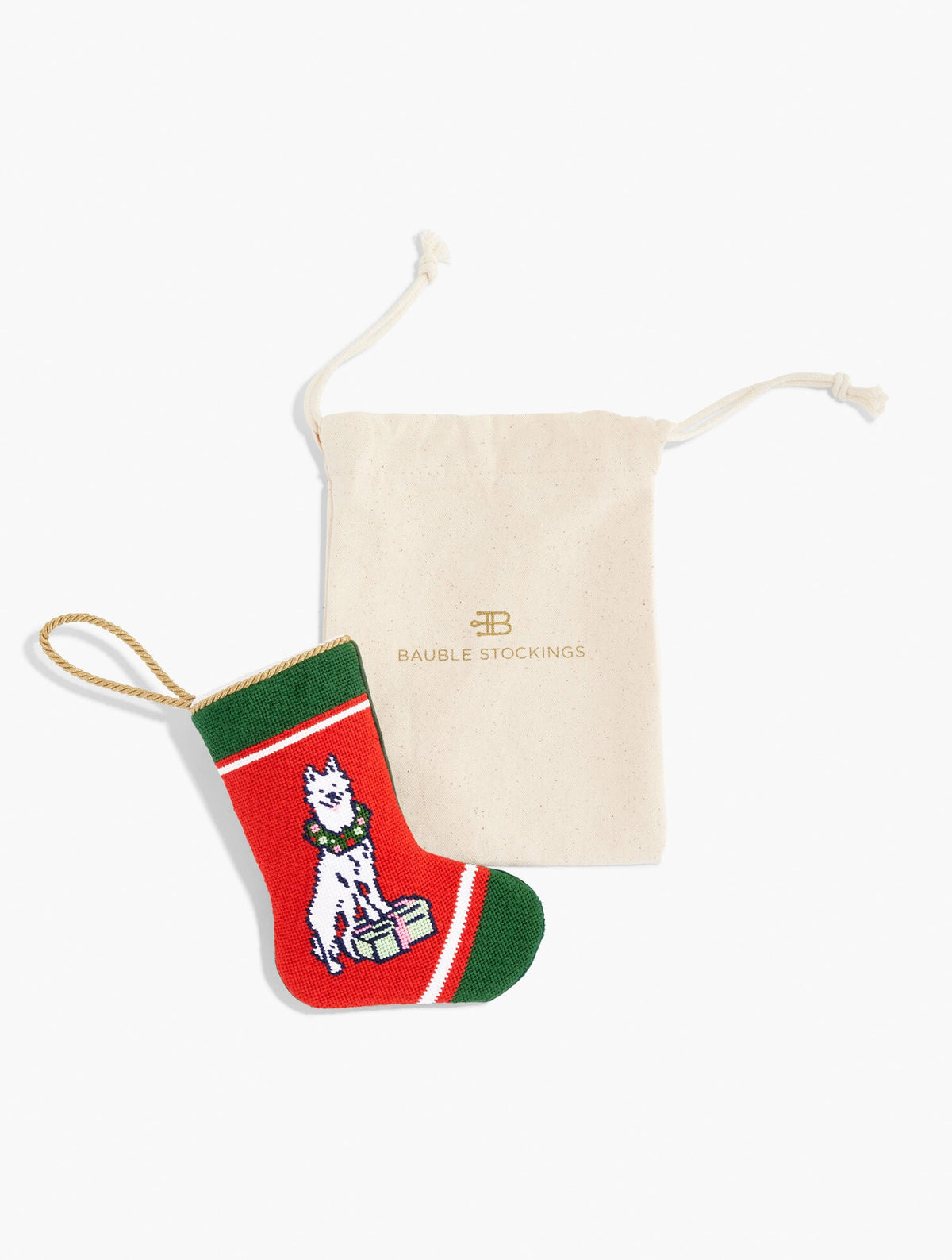 Talbots BAUBLE STOCKINGS® FOR TALBOTS DOG