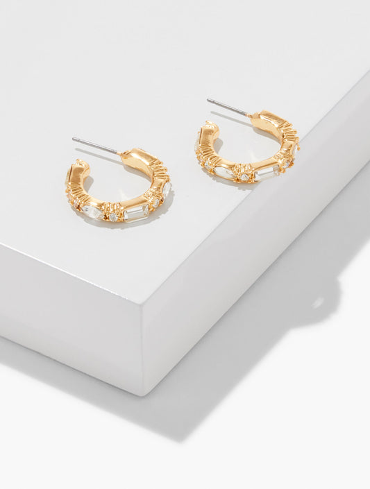 Talbots BAGUETTE HOOP EARRINGS