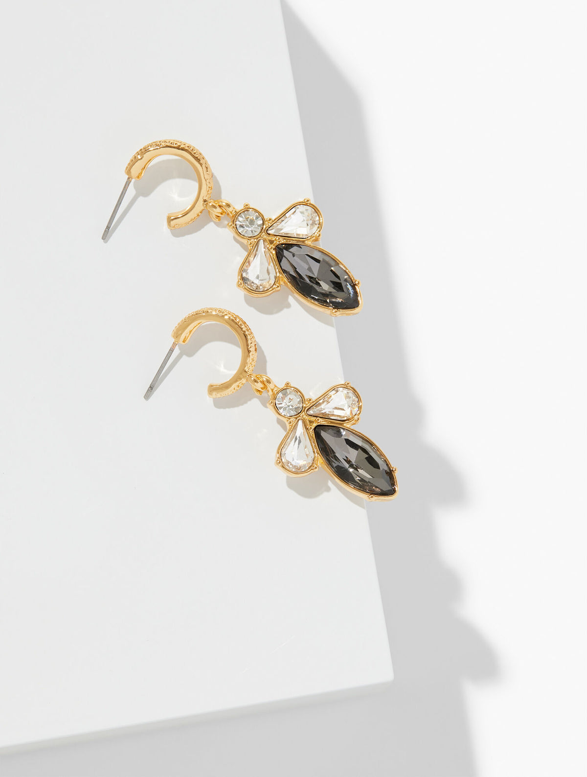 Talbots CHAIN & STONE STATEMENT EARRINGS