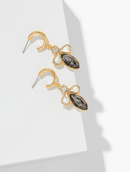 Talbots CHAIN & STONE STATEMENT EARRINGS