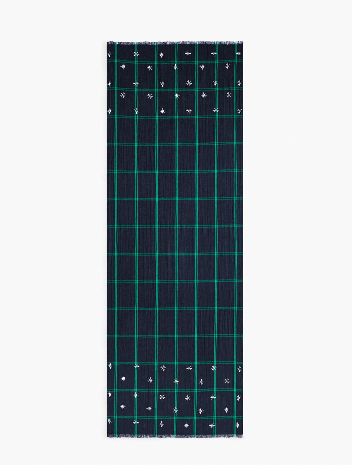Talbots ENCHANTING BLACK WATCH OBLONG SCARF