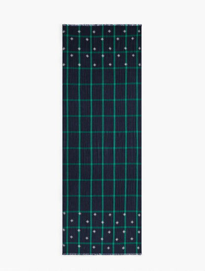 Talbots ENCHANTING BLACK WATCH OBLONG SCARF