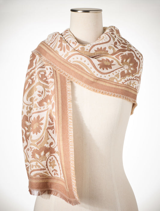 Talbots PRANCING PAISLEY OBLONG SCARF