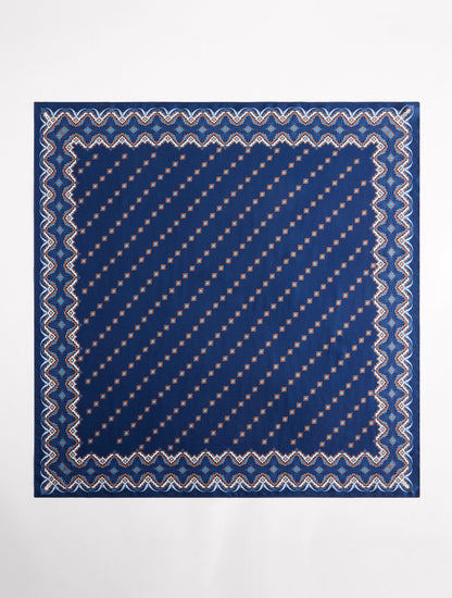 Talbots MEDALLION SILK SQUARE SCARF