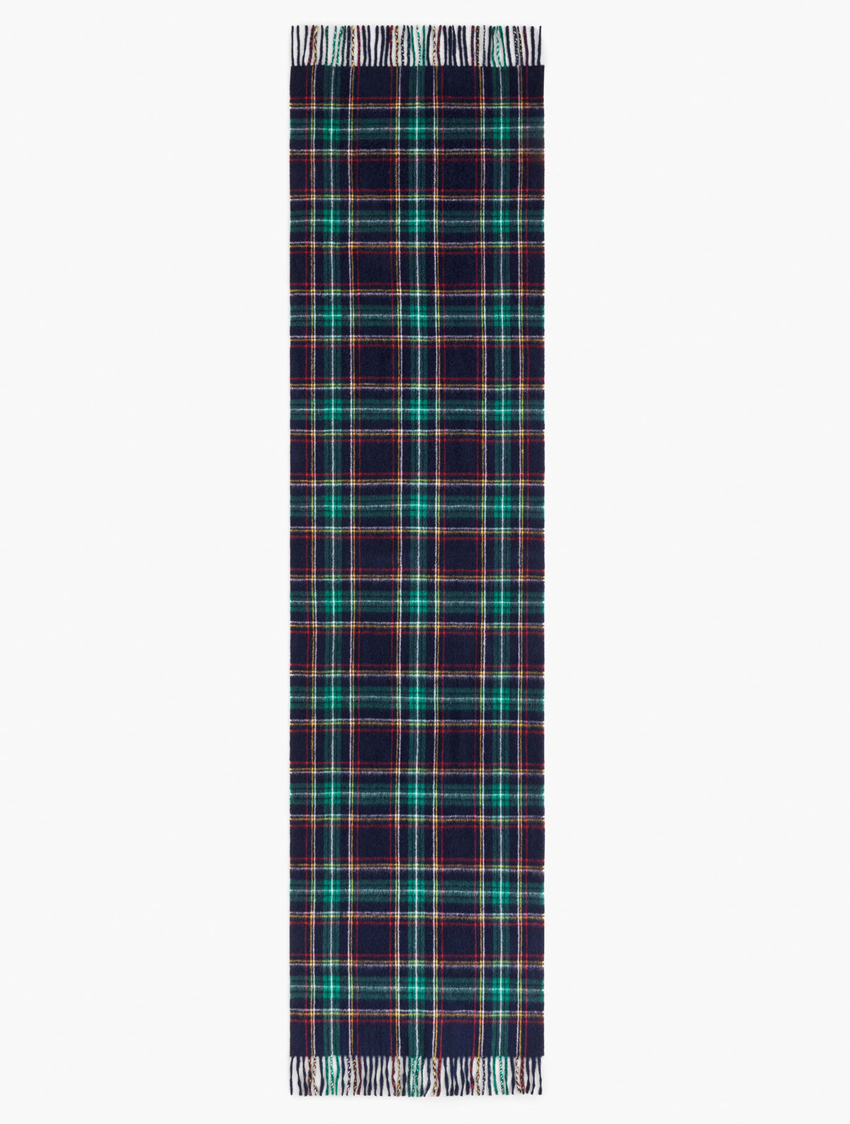 Talbots CASHMERE WATERWEAVE SCARF - MIDNIGHT PLAID