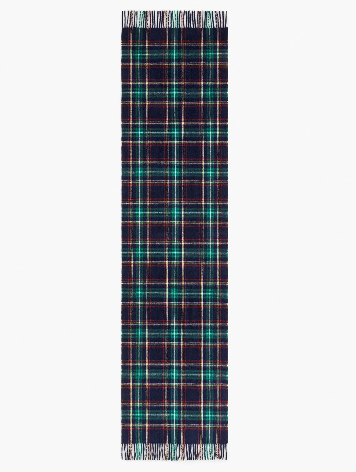 Talbots CASHMERE WATERWEAVE SCARF - MIDNIGHT PLAID