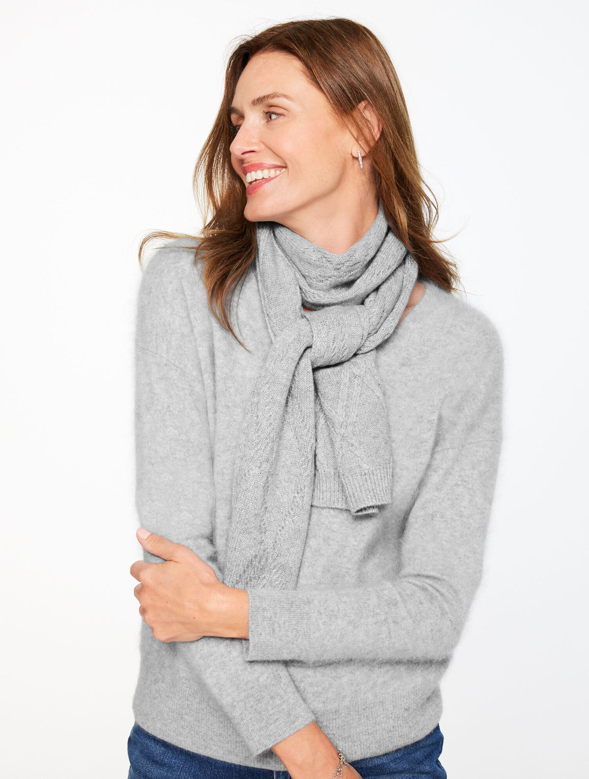 Talbots METALLIC CASHMERE SCARF