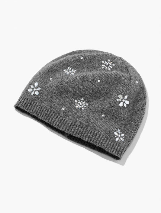 Talbots SNOWFLAKE EMBELLISHED SOFT KNIT BEANIE