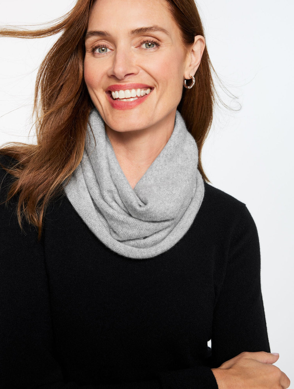 Talbots METALLIC CASHMERE SNOOD