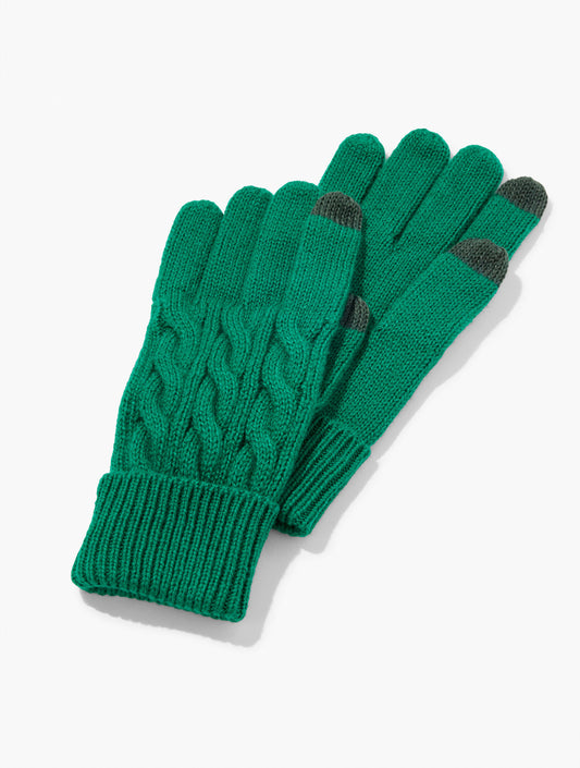 Talbots SOFT CABLE KNIT GLOVES