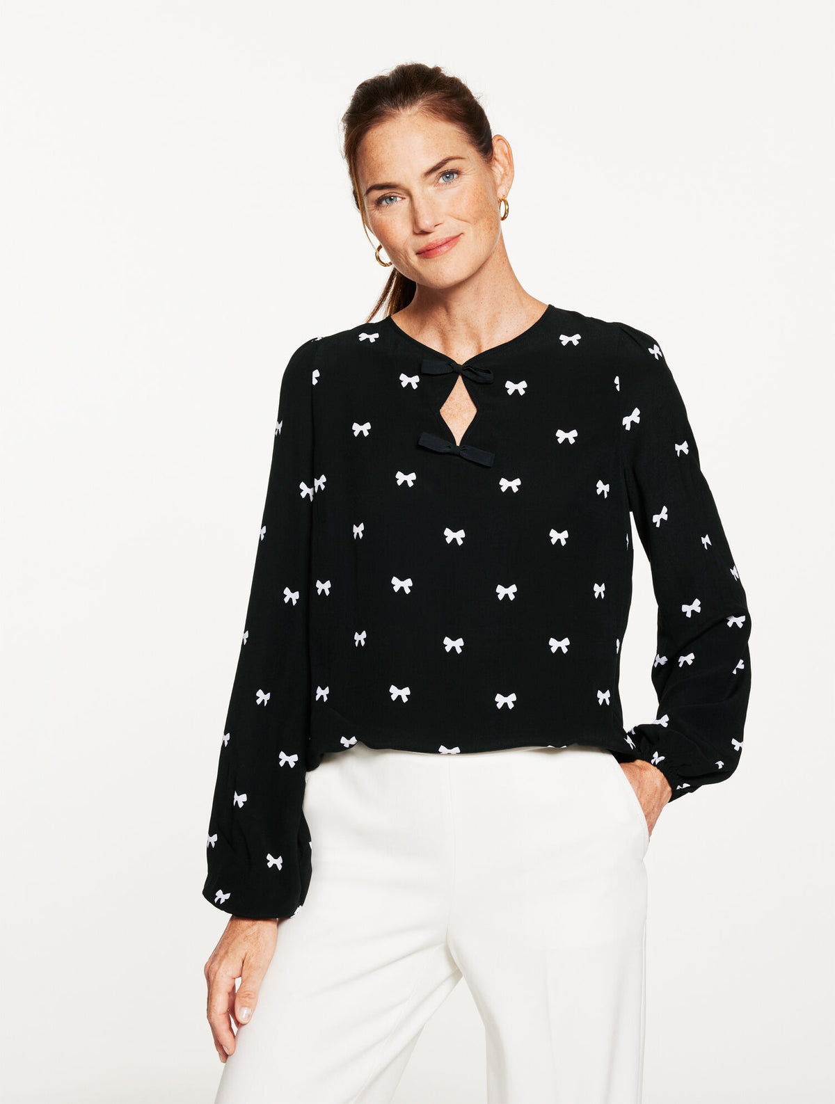 Talbots SOFT TOP - DAINTY BOWS