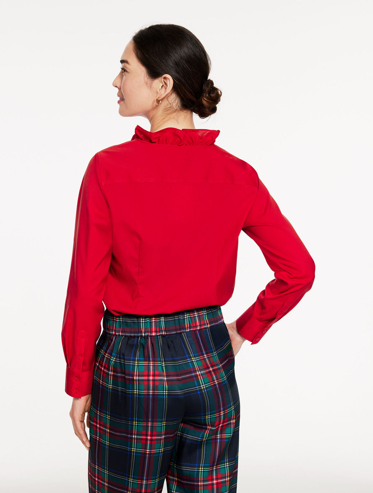 Talbots RUFFLE NON-IRON SHIRT