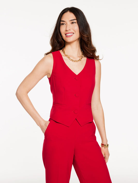 Talbots POLISHED CREPE VEST