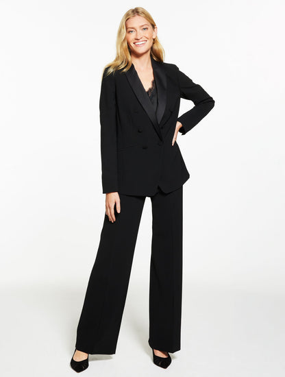 Talbots POLISHED CREPE SHAWL COLLAR BLAZER