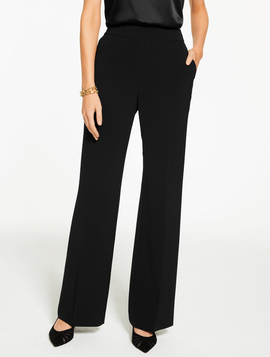 Talbots WIDE LEG POLISHED CREPE PANTS