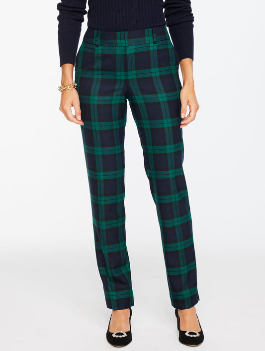 Talbots TALBOTS HAMPSHIRE STRAIGHT ANKLE PANTS - DASHING TARTAN