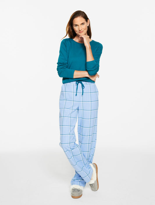Talbots COTTON PAJAMA SET - COZY PLAID