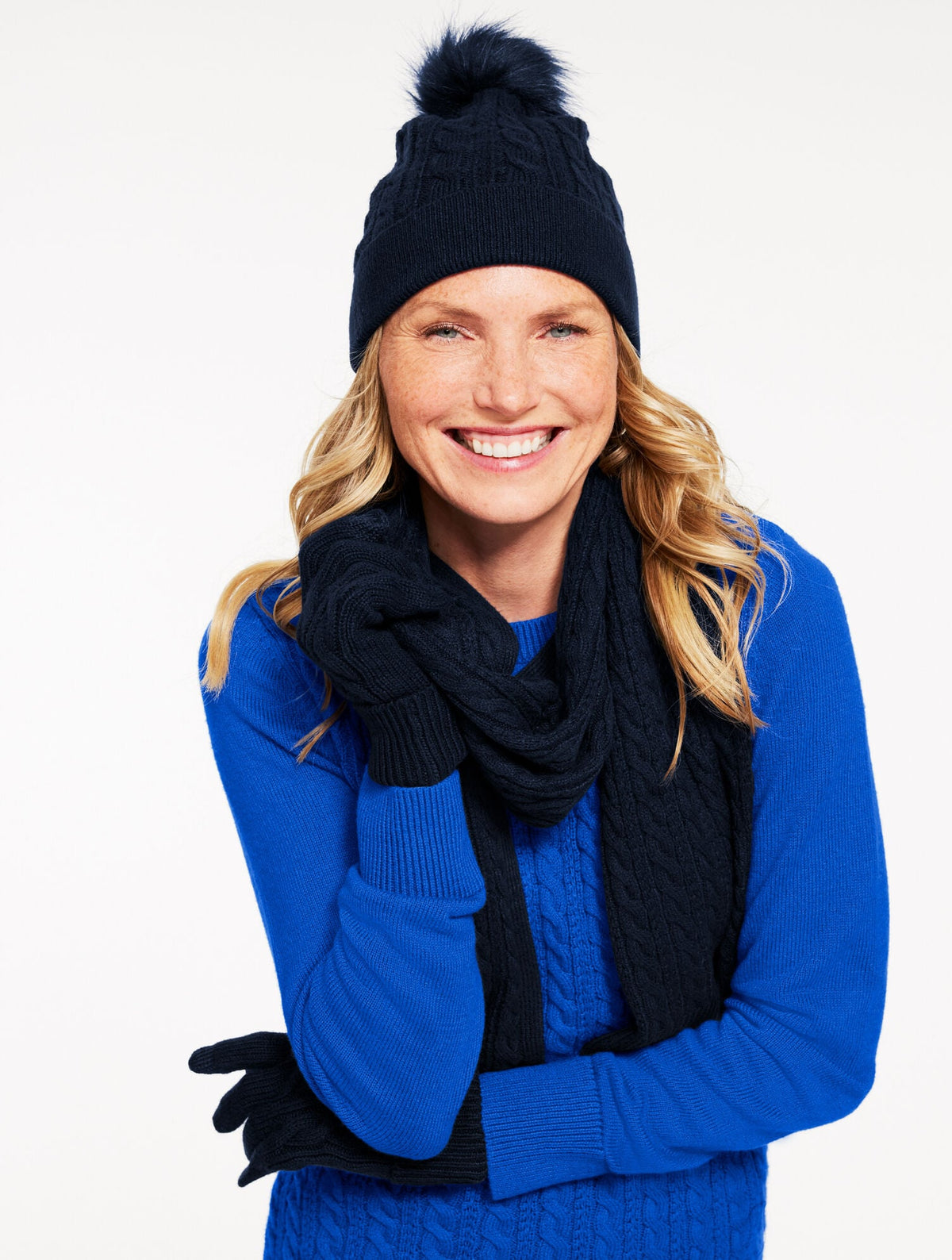 Talbots CABLE KNIT CREWNECK SWEATER - COLORS