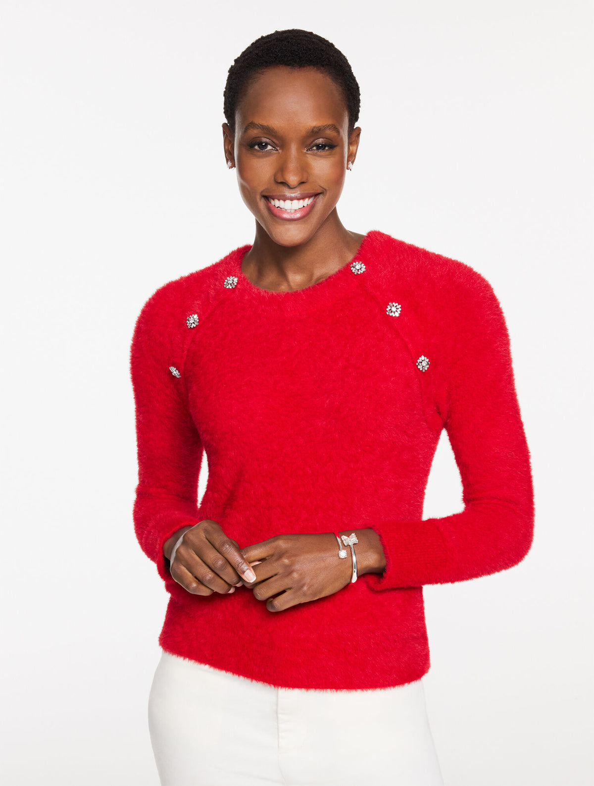 Talbots PLUSH CREWNECK SWEATER