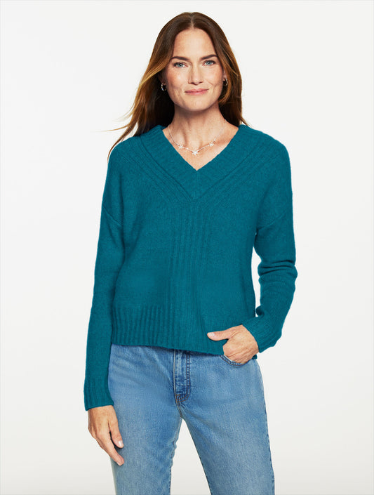 Talbots WOOL BLEND V-NECK SWEATER