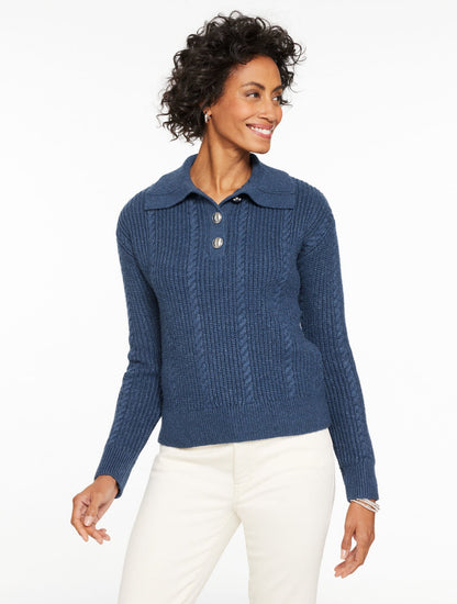 Talbots JOHNNY COLLAR PULLOVER