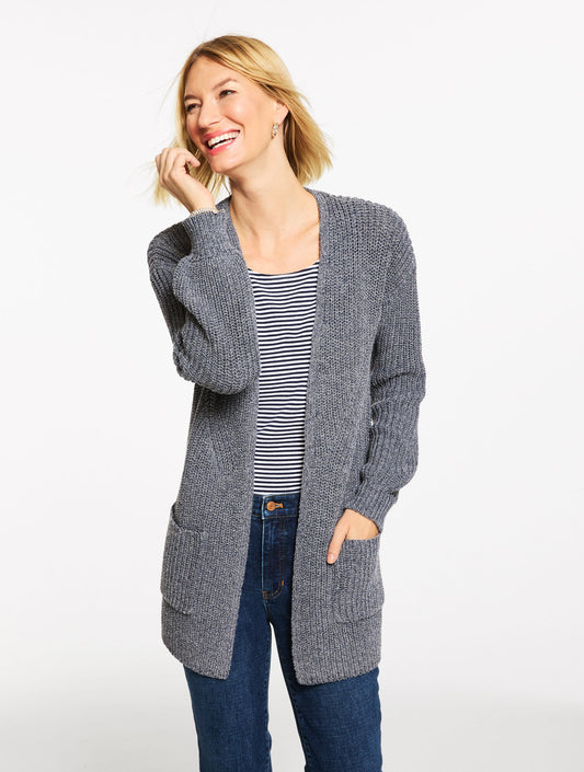 Talbots SHAKER STITCH CARDIGAN