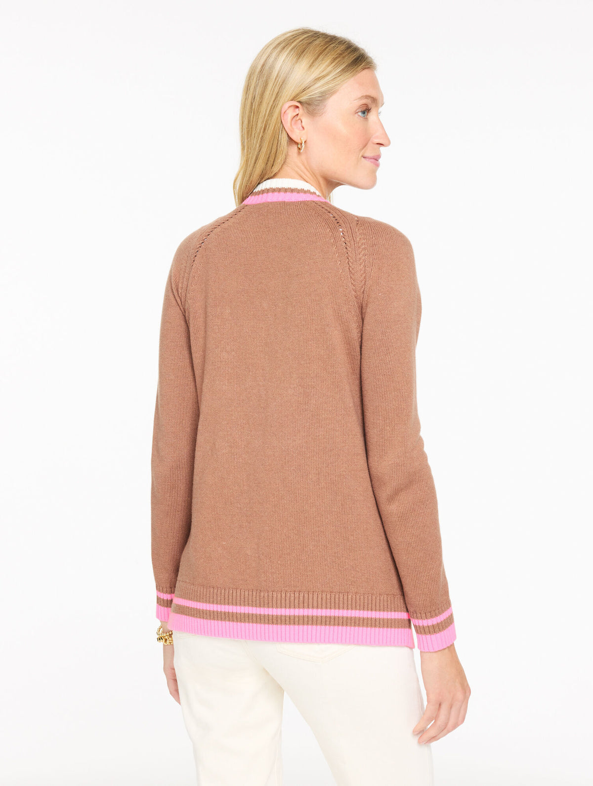 Talbots TIPPED GIRLFRIEND CARDIGAN