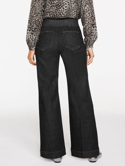 Talbots FLARE LEG PULL-ON TRAVEL JEANS - CRESCENT WASH