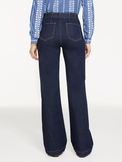 Talbots TROUSER PULL-ON TRAVEL JEANS - DEAUVILLE WASH