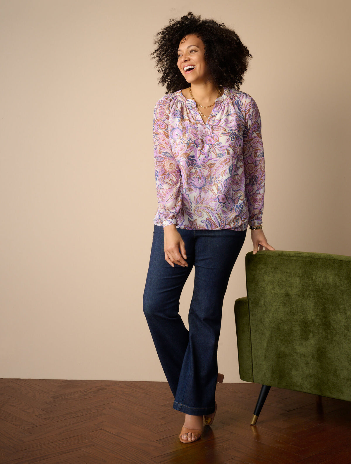 Talbots TROUSER PULL-ON TRAVEL JEANS - DEAUVILLE WASH