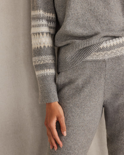 Talbots ORGANIC COTTON BLEND NOSTALGIC FAIR ISLE CREWNECK SWEATER