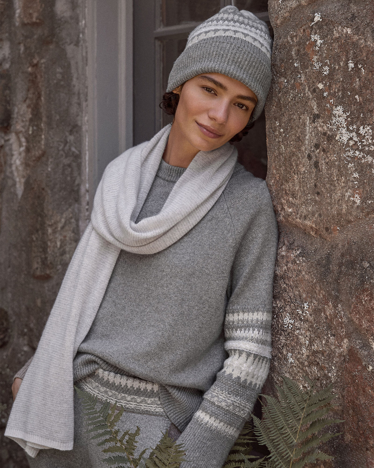 Talbots ORGANIC COTTON BLEND NOSTALGIC FAIR ISLE CREWNECK SWEATER