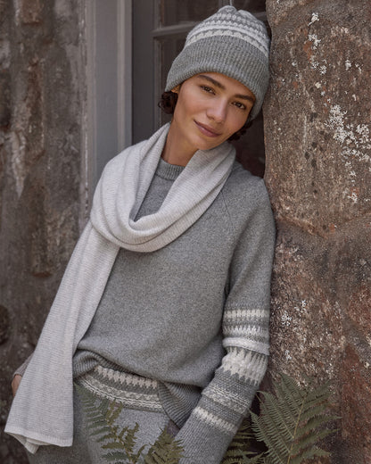 Talbots ORGANIC COTTON BLEND NOSTALGIC FAIR ISLE CREWNECK SWEATER