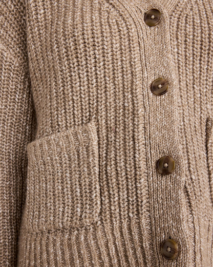 Talbots LUREX BLEND SHAKER STITCH CARDIGAN