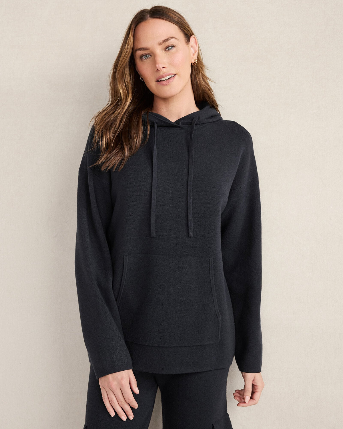 Talbots VISCOSE BLEND LONG SLEEVE HOODIE