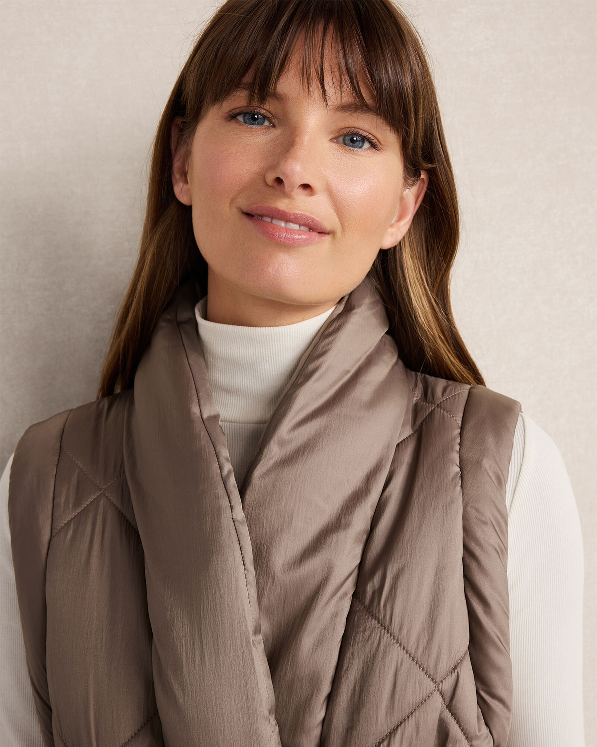 Talbots SHINY QUILTED PUFFER VEST